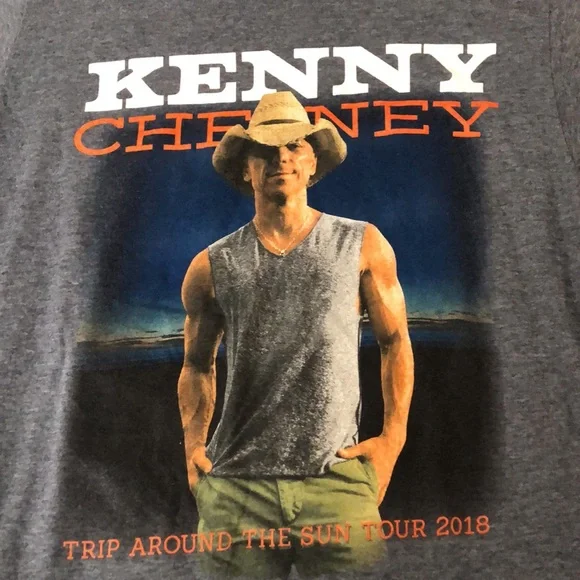 Kenny Cheney 2018 Trio Around the Sun Tour Concert Tee - Picture 2 of 5